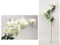 Kwiat MARGARETKA wys. 60 cm, 3 ramiona (kwiat 4x1 cm) BIAŁA