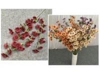 Kwiat MARGARETKI drobne łodyga 92 cm średnica kwiatu 4 cm CZERWONA