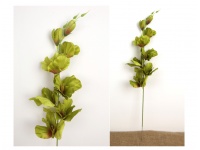 Kwiat MIECZYK wys. 63 cm (8 kwiatów 2,5-12 cm) ZIELONY Z CZERWONYM ŚRODKIEM