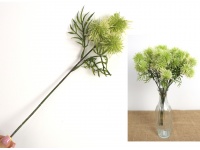 Kwiat OSET wys. 33 cm (3 kwiaty 5,5 cm) ZIELONY