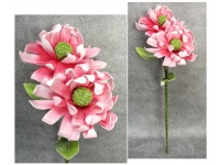 Kwiat piankowy DALIA wys. 80 cm (2 kwiaty 25 cm) RÓŻOWY JASNY