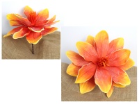 mp Kwiat MAGNOLIA piankowa wys. 25 cm (kwiat 30x10 cm) POMARAŃCZOWY