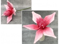 Kwiat piankowy MAGNOLIA wys. 50 cm (kwiat 24 cm) RÓŻOWY