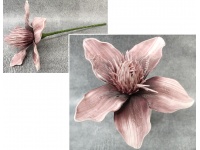 Kwiat piankowy MAGNOLIA wys. 50 (kwiat 28 cm) FIOLETOWY