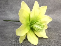 Kwiat piankowy MAGNOLIA wys. 59 cm (kwiat 31 cm) ZIELONY