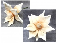 Kwiat piankowy MAGNOLIA wys. 55 (kwiat 35x18 cm) BRZOSKWINIOWY