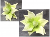 Kwiat piankowy MAGNOLIA wys. 55 (kwiat 35x18 cm) ZIELONA