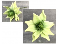 Kwiat piankowy MAGNOLIA wys. 53 (kwiat 28 cm) ZIELONY JASNY