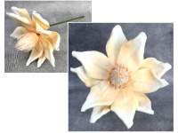 Kwiat piankowy MAGNOLIA wys. 53 (kwiat 28 cm) BRZOSKWINIOWY