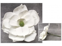 Kwiat piankowy MAGNOLIA wys. 30 (kwiat 30 cm) BIAŁY