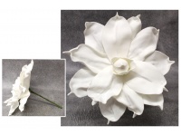 Kwiat piankowy MAGNOLIA wys. 30 (kwiat 39 cm) BIAŁY