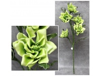 Kwiat piankowy MAGNOLIA wys. 96 cm (5 kwiatów 14x9 cm) LIMONKOWY