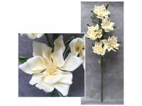 Kwiat piankowy MAGNOLIA wys. 96 cm (5 kwiatów 14x9 cm) ECRU