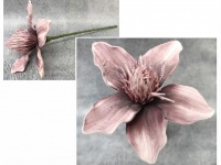 Kwiat piankowy MAGNOLIA wys. 50 (kwiat 28 cm) FIOLETOWY