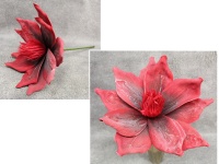 Kwiat piankowy MAGNOLIA wys. 55 (kwiat 35x18 cm) CZERWONY