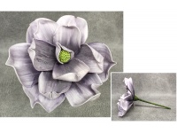 Kwiat piankowy MAGNOLIA wys. 30 (kwiat 30 cm) FIOLETOWY CIEMNY