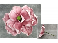 Kwiat piankowy MAGNOLIA wys. 30 (kwiat 30 cm) RÓŻOWY