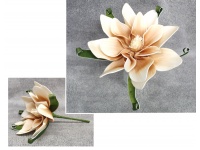Kwiat piankowy MAGNOLIA wys. 30 cm (kwiat 29x8 cm) POMARAŃCZOWY
