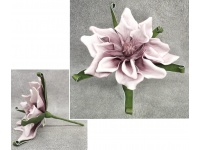 Kwiat piankowy MAGNOLIA wys. 30 cm (kwiat 30x8 cm) FIOLETOWA