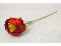 Kwiat PIWONIA piankowy wys. 34 cm (kwiat 7x5 cm) BORDOWA