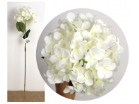 Kwiat pojedynczy HORTENSJA wys. 80 cm (kwiat 20 cm) BIAŁA