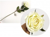 Kwiat pojedynczy RÓŻA wys. 51 cm kwiat 9,5 cm BIAŁA