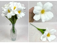 Kwiat pojedynczy TULIPAN OTWARTY piankowy wys. 33 cm (kwiat 10 cm) BIAŁY