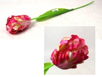 Kwiat TULIPAN PAPUZI 3D Print wys. 53 cm (kwiat 8x7 cm) RÓŻOWY cieniowany