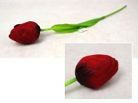 Kwiat TULIPAN wys. 53 cm (kwiat 8x5 cm) BORDOWY