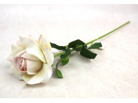 Kwiat RÓŻA pojedyncza wys. 58 cm (kwiat 11x5 cm) pastelowa RÓŻOWA