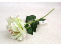 Kwiat RÓŻA pojedyncza wys. 58 cm (kwiat 11x5 cm) MLECZNO-RÓŻOWA