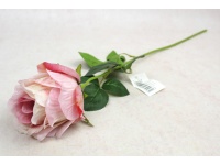 Kwiat RÓŻA pojedyncza wys. 62 cm (kwiat 8x7 cm) RÓŻOWA cieniowana