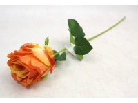 Kwiat RÓŻA pojedyncza wys. 62 cm (kwiat 8x7 cm) POMARAŃCZOWA cieniowana