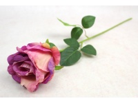 Kwiat RÓŻA pojedyncza wys. 62 cm (kwiat 8x7 cm) RÓŻOWO-FIOLETOWA