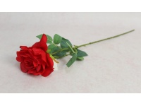 Kwiat RÓŻA wys. 56 cm (kwiat 11x7 cm) CZERWONA