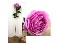 Kwiat RÓŻA wys. 70 cm (główka 9 cm) RÓŻOWA