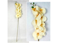 Kwiat STORCZYK 3D PRINT wys. 105 cm (9 kwiatów 11,5-10 cm + pąki) KREMOWO-ŻÓŁTY jasny nakrapiany