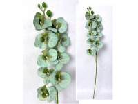 Kwiat STORCZYK 3D PRINT wys. 70 cm (9 kwiatów 8 cm + pąki) OLIWKOWY nakrapiany