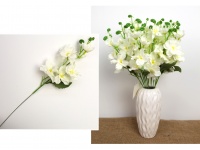 Kwiat STORCZYK łodyga wys.42 cm (6 kwiatów 3,5-7 cm) BIAŁY