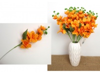 Kwiat STORCZYK łodyga wys.42 cm (6 kwiatów 3,5-7 cm) POMARAŃCZOWY