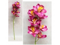 Kwiat STORCZYK orchidea wys. 61 cm (7 kwiatów 7 cm) - RÓŻOWO-ŻÓŁTY