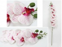 Kwiat STORCZYK silikonowy 3D PRINT 80 cm (9 kwiatów 11-9 cm) biało różowy