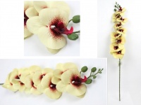 Kwiat STORCZYK silikonowy 3D PRINT 80 cm (9 kwiatów 11-9 cm) nakrapiany żółty z borowym środkiem