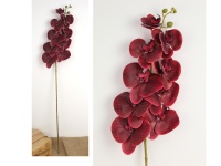 Kwiat STORCZYK wys. 100 cm silikonowy (9 kwiatów + pąki) BORDOWY