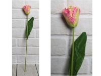 z Kwiat sztuczny TULIPAN RÓŻOWY łodyga (47x6 cm) #217 - 1 szt
