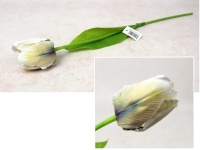 Kwiat TULIPAN 3D Print wys. 53 cm (kwiat 6x5 cm) ŻÓŁTO-NIEBIESKI