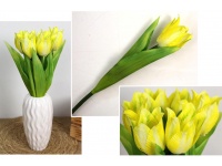 Kwiat TULIPAN pojedynczy 32 cm (kwiat 6,5x6,5 cm) - ŻÓŁTY