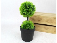 Kwiat w doniczce silikonowy PE tuja, kule wys. 23 cm