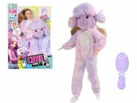 Lalka w przebraniu CUTIE Emily girl opakowanie 32x22x6 cm FIOLETOWA