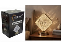 Lampa LED dotykowa, dekoracyjna geometryczny romb zaokrąglony 19x16 cm